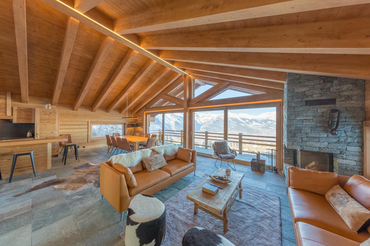 Oak Tree Chalet - On The Ski Slope - Luxury! Nendaz Exteriör bild