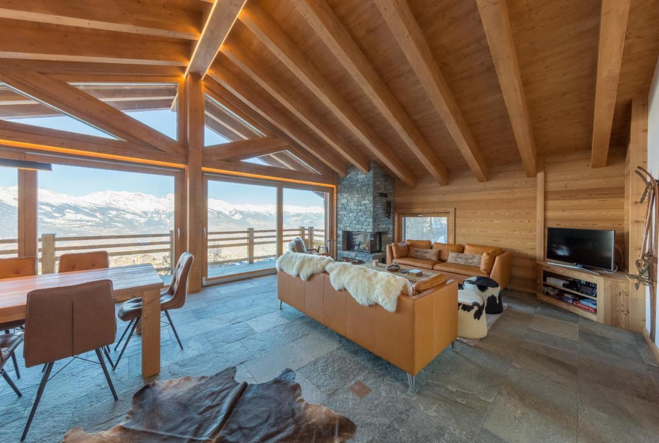 Oak Tree Chalet - On The Ski Slope - Luxury! Nendaz Exteriör bild